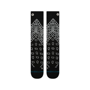 STANCE Barrio Wool Snow Socks Black Men's Snowboard Socks Stance 