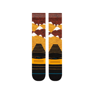 STANCE Windy Peaks Wool Snow Socks Gold Men's Snowboard Socks Stance 