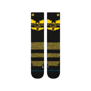 STANCE Wu Tang X Stance Shaolin Slums Wool Snow Socks Black Men's Snowboard Socks Stance 