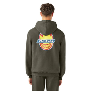 DICKIES X Spitfire Pullover Hoodie Olive Green Men's Pullover Hoodies Dickies 