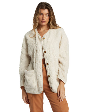 BILLABONG Women's Fireside Cozy Jacket White Cap Women's Street Jackets Billabong 