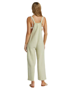 BILLABONG Women's Pacific Time Jumpsuit Light Avocado Women's Rompers & Jumpsuits Billabong 