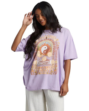 BILLABONG Women's Surf Trip Oversized T-Shirt Tulip Women's Short Sleeve T-Shirts Billabong 