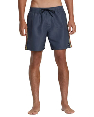 RVCA Breakout Elastic Waist Boardshorts Garage Blue Men's Boardshorts RVCA 