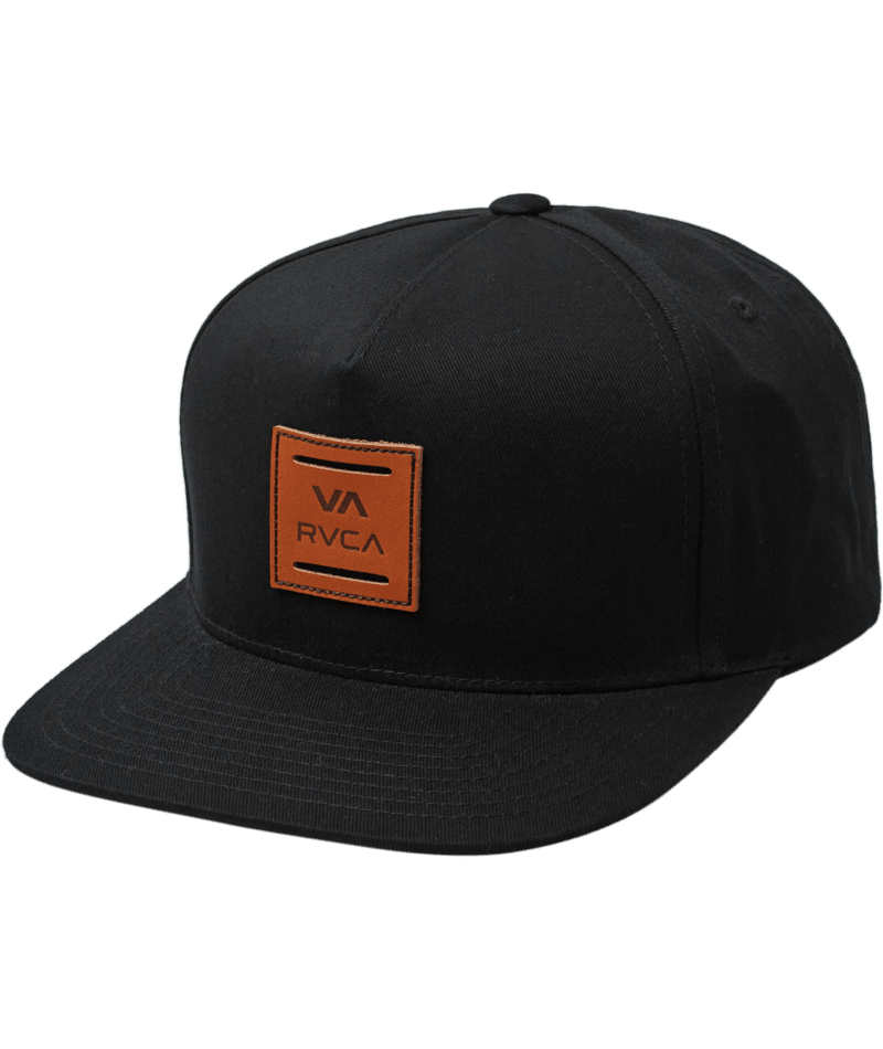 RVCA VA All The Way Snapback Hat Black Men's Hats RVCA 