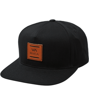 RVCA VA All The Way Snapback Hat Black Men's Hats RVCA 