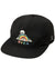 RVCA Rainbow Skull Snapback Hat Black Men's Hats RVCA 