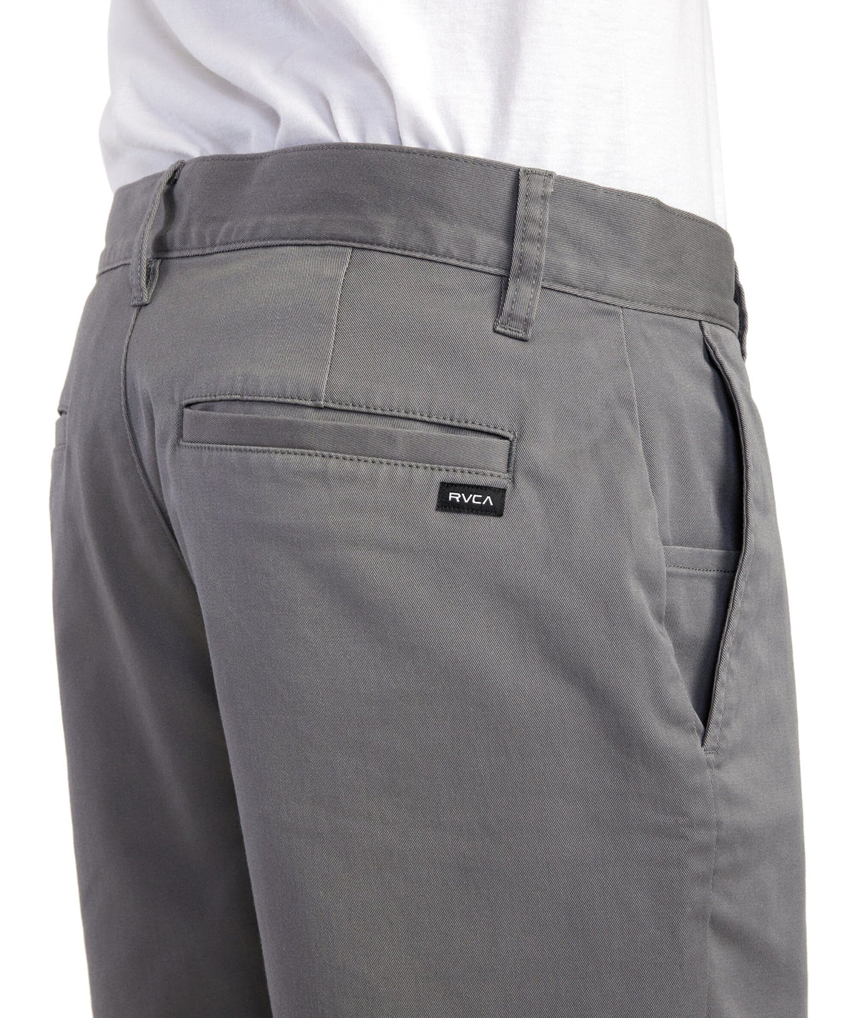 RVCA Weekend Stretch Chino Shorts Smoke - Freeride Boardshop