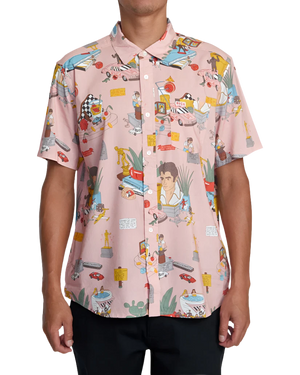 RVCA Luke P Short Sleeve Button Up Shirt Multi Men's Short Sleeve Button Up Shirts RVCA 