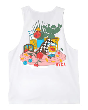 RVCA Luke P Tank Top White Men's Tank Tops RVCA 