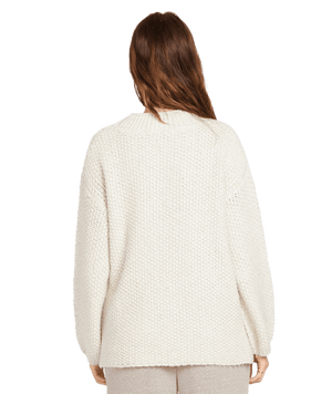 VOLCOM Women's Lived In Lounge Throw Cardigan Star White Women's Sweaters Volcom 