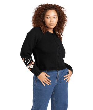 VOLCOM Women's Pop Fatale Sweater Black Women's Sweaters Volcom 