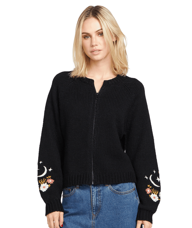 VOLCOM Women's Pop Fatale Sweater Black Women's Sweaters Volcom 