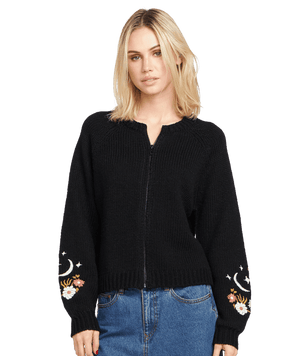 VOLCOM Women's Pop Fatale Sweater Black Women's Sweaters Volcom 