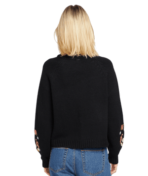 VOLCOM Women's Pop Fatale Sweater Black Women's Sweaters Volcom 