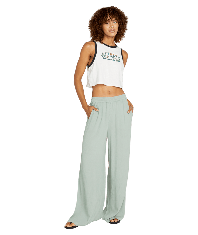 VOLCOM Women's Stoneshine Junki Pants Seaglass Women's Pants Volcom 