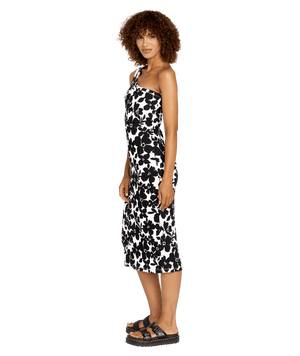 VOLCOM Women's Coco Ho Asymmetrical Dress Black/White Women's Dresses Volcom 