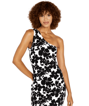 VOLCOM Women's Coco Ho Asymmetrical Dress Black/White Women's Dresses Volcom 