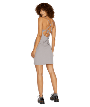 VOLCOM Women's Slip Knit Dress Daze Grey Women's Dresses Volcom 