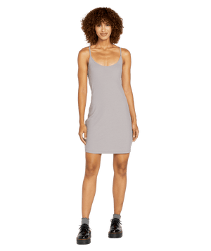 VOLCOM Women's Slip Knit Dress Daze Grey Women's Dresses Volcom 