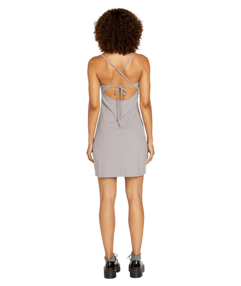 Volcom Slip knit Dress Daze Grey S