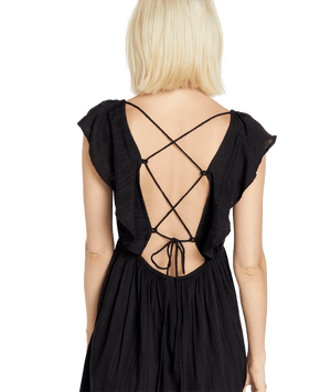 VOLCOM Women's Day By The Bay Dress Black Women's Dresses Volcom 