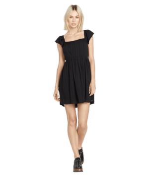 VOLCOM Women's Day By The Bay Dress Black Women's Dresses Volcom 