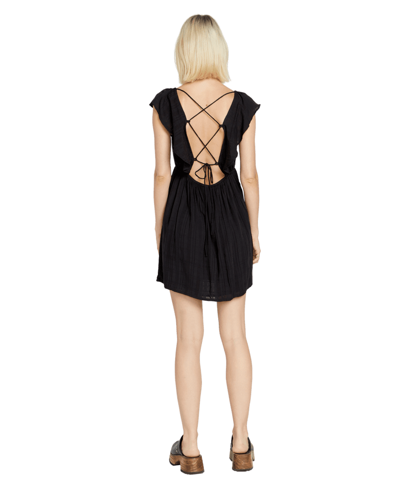 VOLCOM Women s Day By The Bay Dress Black M