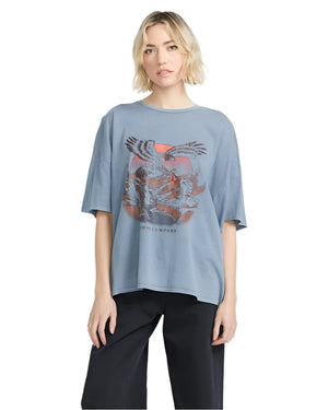 VOLCOM Women's My Guys T-Shirt Denim Women's T-Shirts Volcom 