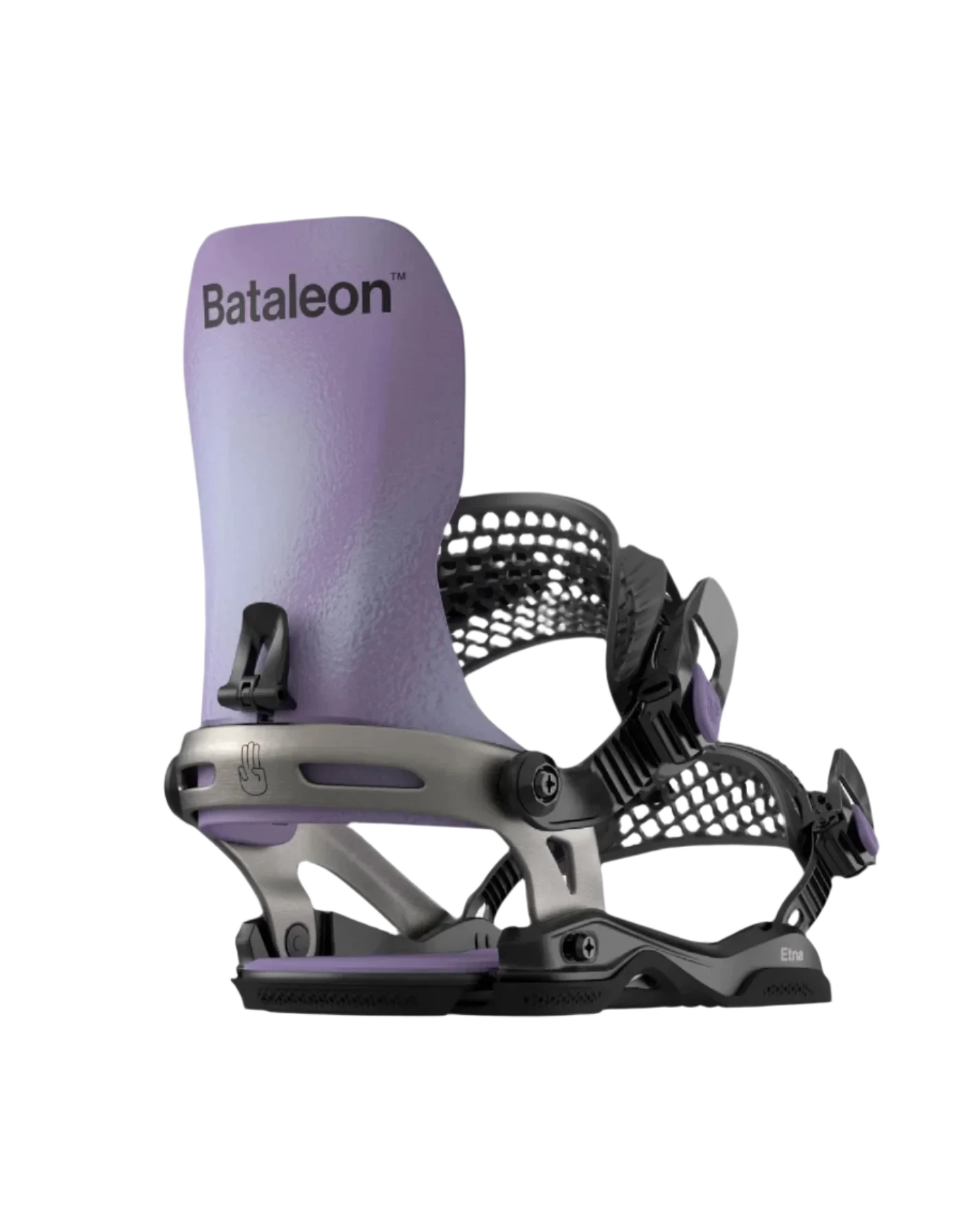 BATALEON Women's Etna Snowboard Bindings Lavender Marble 2025 Men's Snowboard Bindings Bataleon 