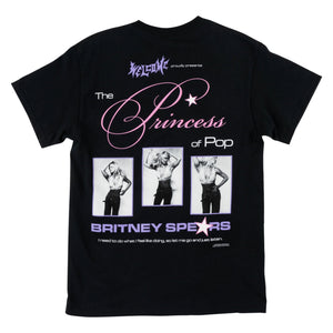 WELCOME Britney Spears X Welcome Princess T-Shirt Black Men's Short Sleeve T-Shirts Welcome 