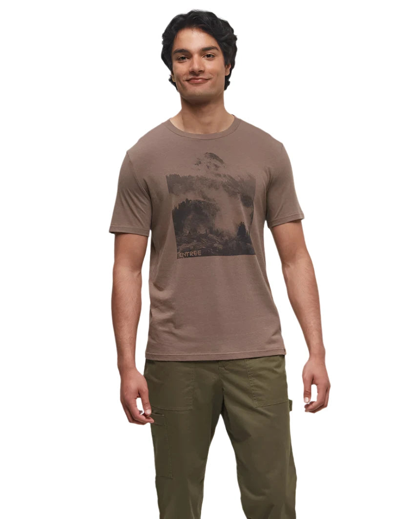 TENTREE Cloud Peak T-Shirt Fossil/Cloud Peak Men's Short Sleeve T-Shirts Tentree 