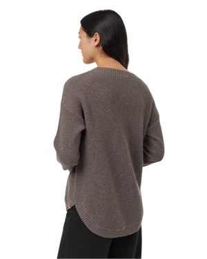 TENTREE Women's Highline Drop Shoulder Sweater Dark Elkwood Heather Women's Sweaters Tentree 