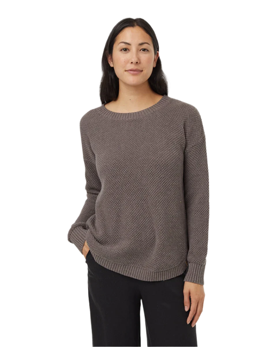 TENTREE Women's Highline Drop Shoulder Sweater Dark Elkwood Heather Women's Sweaters Tentree 