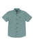 VOLCOM Big Boys Interstone Short Sleeve Button Up Shirt Service Blue Boy's Short Sleeve Button Ups Volcom 