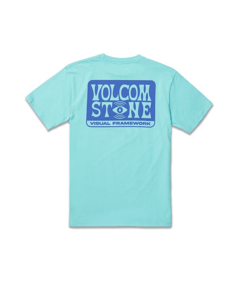 VOLCOM Boy's Viz Fray T-Shirt Crete Blue Boy's T-Shirts Volcom 