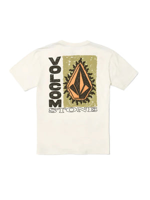 VOLCOM Big Boys Flamed T-Shirt Off White Boy's T-Shirts Volcom 