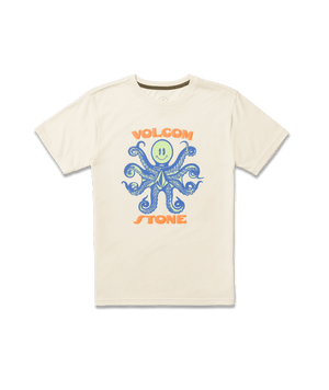 VOLCOM Boy's Octoparty T-Shirt Off White Heather Boy's T-Shirts Volcom 