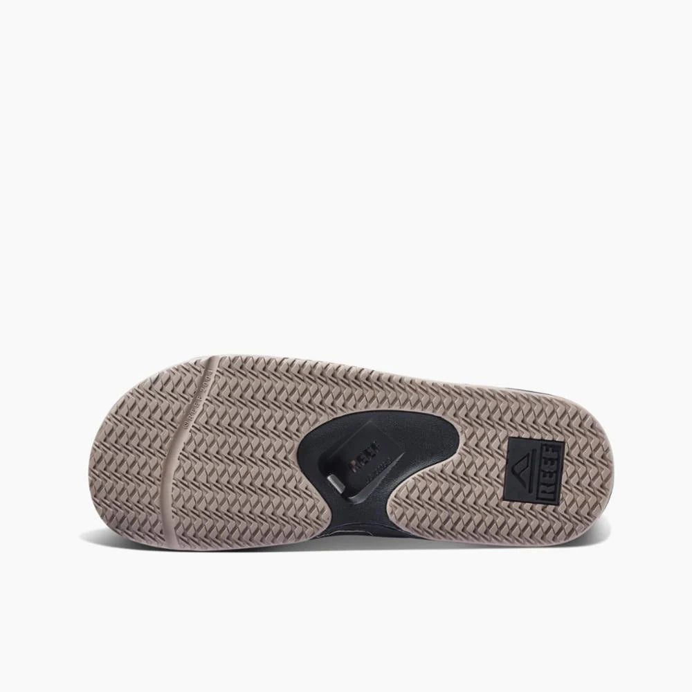 REEF Fanning Slide Sandals Black Taupe Fade Freeride Boardshop