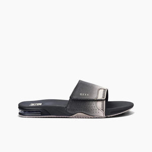 REEF Fanning Slide Sandals Black/Taupe Fade Men's Sandals Reef 