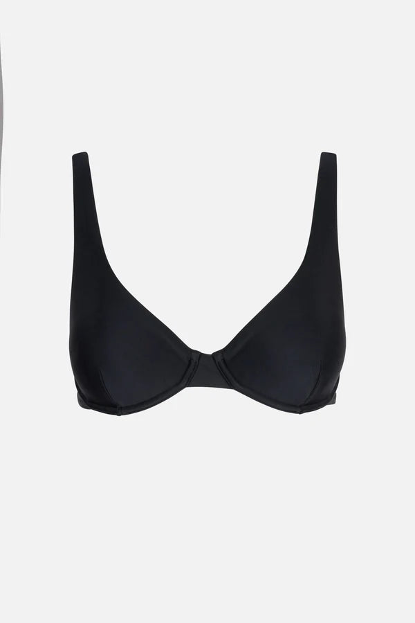 Basic black bikini top online