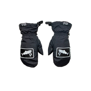 SALMON ARMS Classic Mitt Logo Black/White Men's Snow Mitts Salmon Arms 