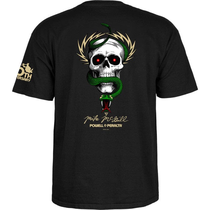 POWELL PERALTA McGill 40th Anniversary McTwist T-Shirt Black Men's Short Sleeve T-Shirts Powell Peralta 