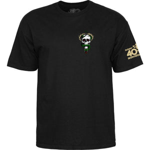 POWELL PERALTA McGill 40th Anniversary McTwist T-Shirt Black Men's Short Sleeve T-Shirts Powell Peralta 