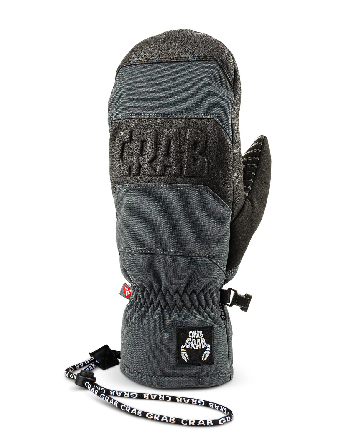 CRAB GRAB Champ Mitt Washed Black Men's Snow Mitts Crab Grab 