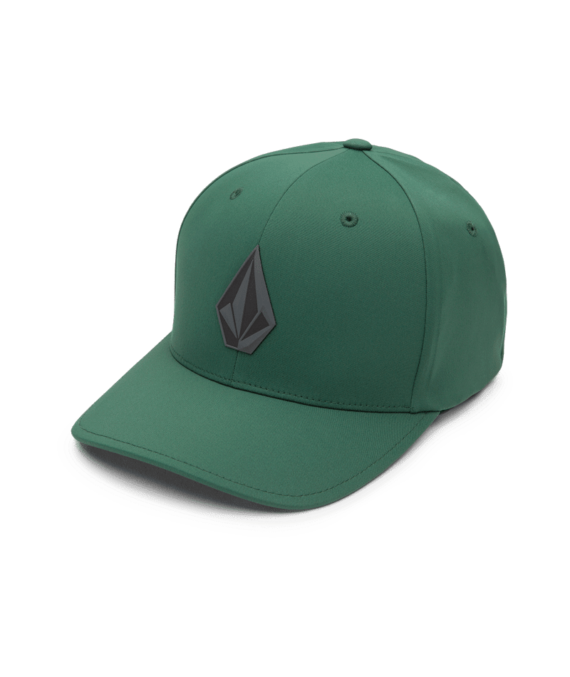 VOLCOM Stone Tech Flexfit Delta Hat Dark Pine Men's Hats Volcom 