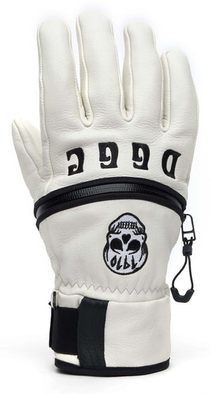 DEATHGRIP Werewolf 1910 Glove White Men's Snow Gloves Deathgrip Glove Co 