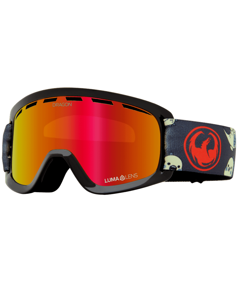 DRAGON Youth Lil D Lil Kaiju - Lumalens Red Ion Snow Goggle Youth Snow Goggles Dragon 