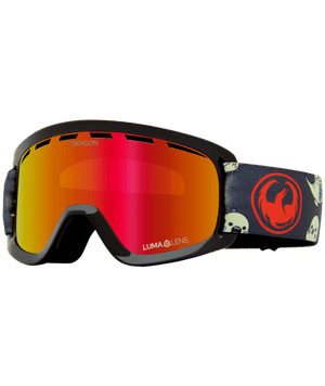 DRAGON Youth Lil D Lil Kaiju - Lumalens Red Ion Snow Goggle Youth Snow Goggles Dragon 