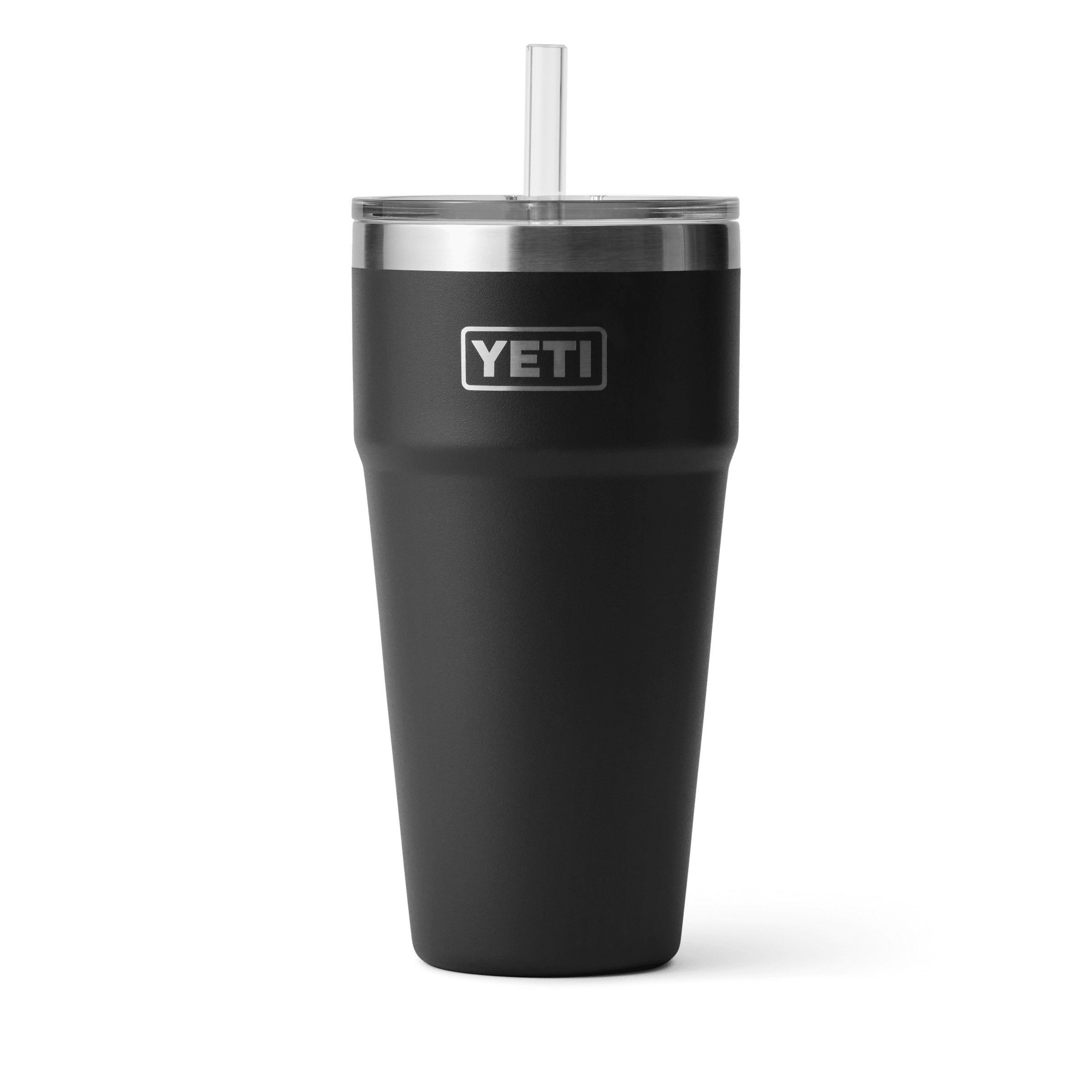 Yeti - 26 oz Rambler Stackable Cup with Straw Lid Black